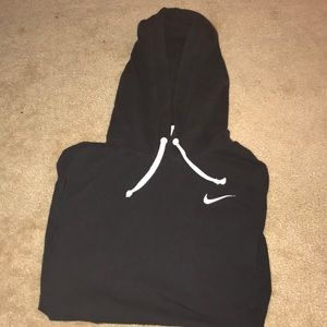 Black Thin Nike Hooded Sweatshirt Sz Med